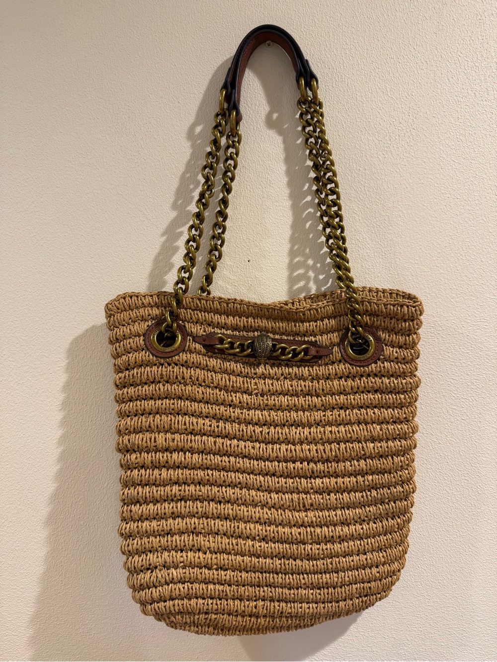 Kurt Geiger London Chelsea Raffia Tote